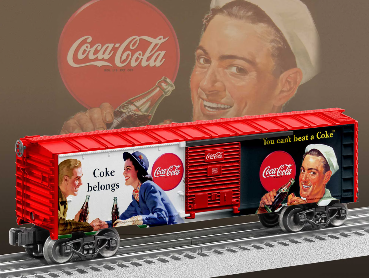 Lionel 6-83782 Coca-Cola Heritage Military Boxcar #3 NIB