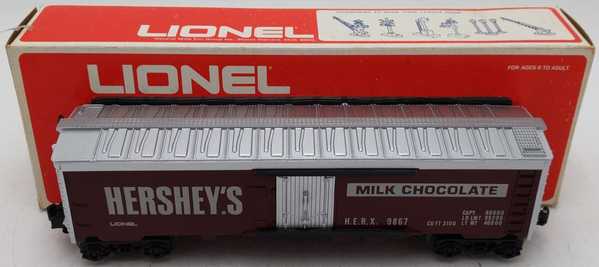 Lionel 6-9867 O Gauge Hershey's Chocolate Billboard Reefer Car #9867 EX/Box