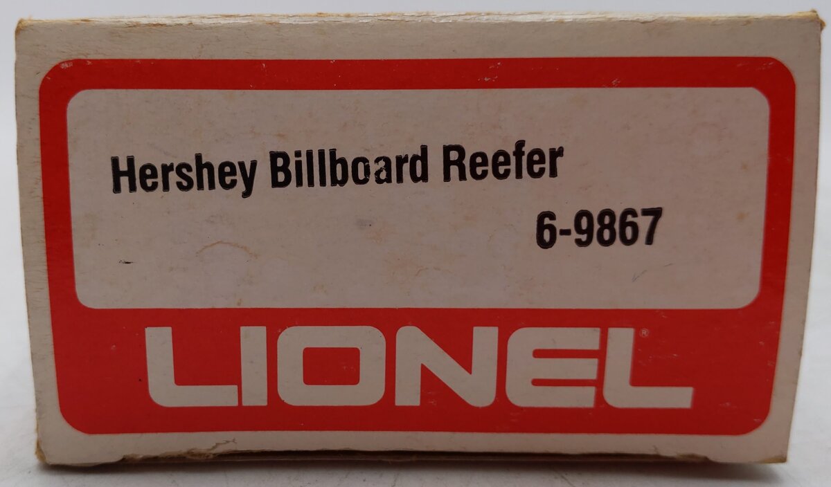 Lionel 6-9867 O Gauge Hershey's Chocolate Billboard Reefer Car #9867 EX/Box