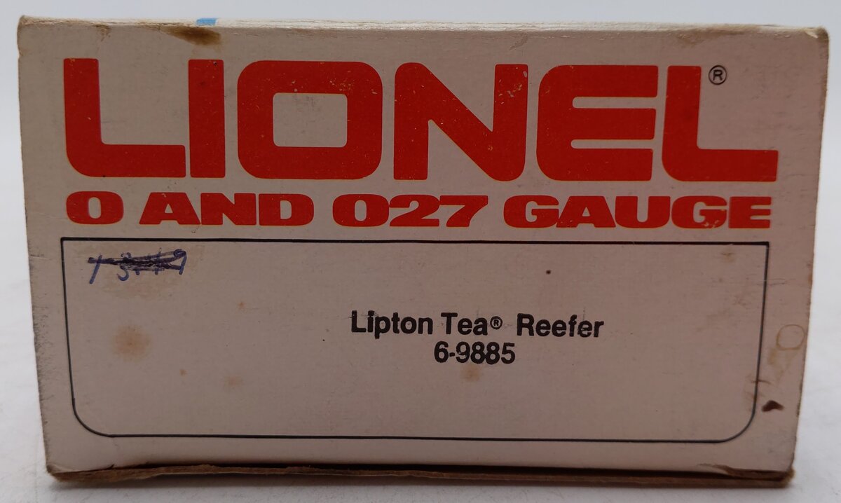 Lionel 6-9885 O Gauge Lipton Tea Billboard Reefer Car EX/Box