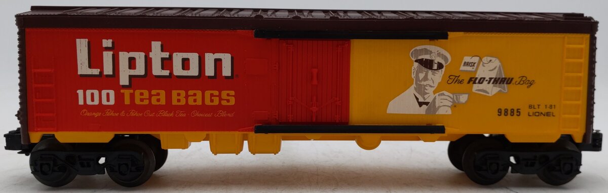 Lionel 6-9885 O Gauge Lipton Tea Billboard Reefer Car EX/Box