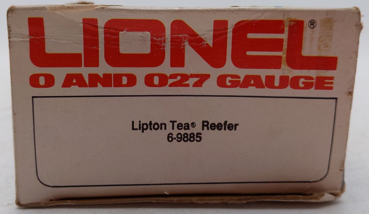 Lionel 6-9885 O Gauge Lipton Tea Billboard Reefer Car EX/Box
