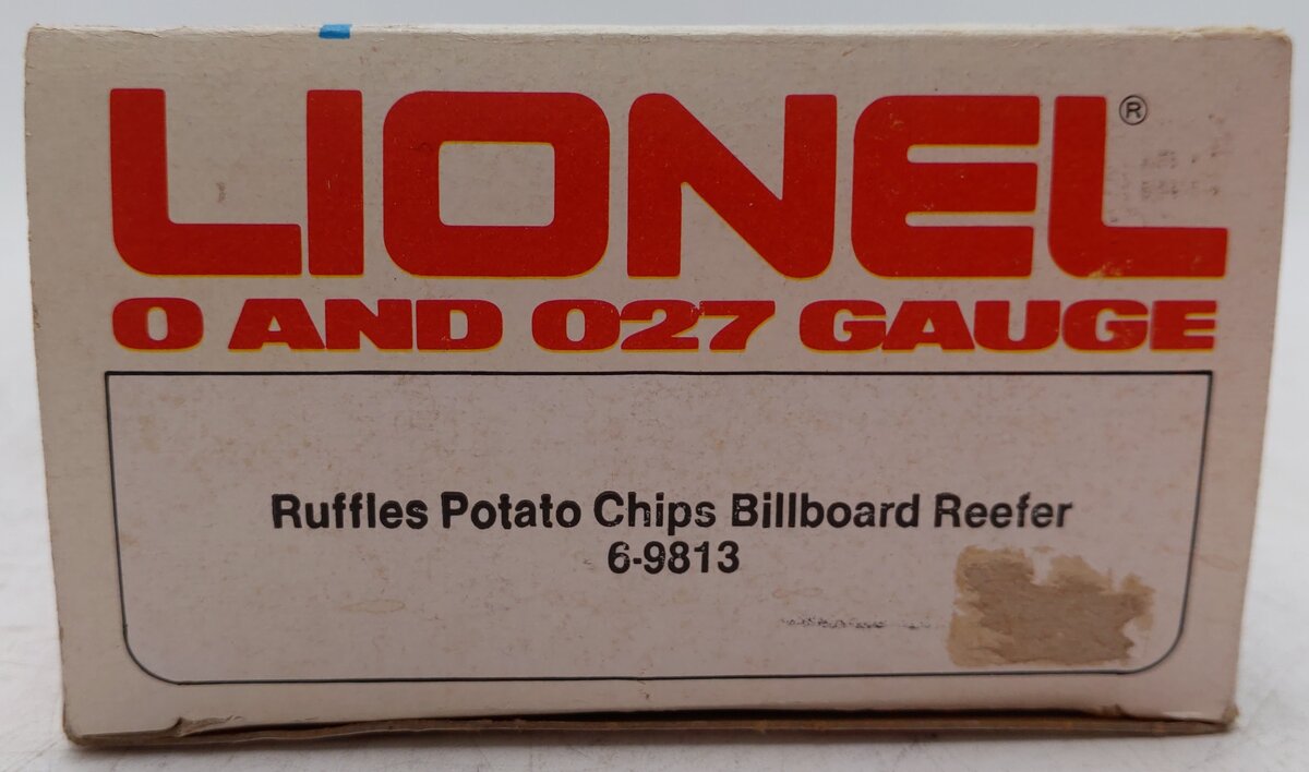 Lionel 6-9813 O Gauge Ruffles Potato Chips Billboard Reefer Car #9813 EX/Box