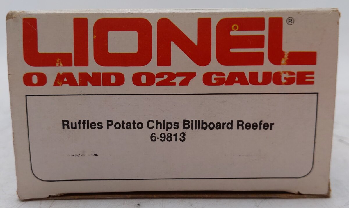 Lionel 6-9813 O Gauge Ruffles Potato Chips Billboard Reefer Car #9813 EX/Box