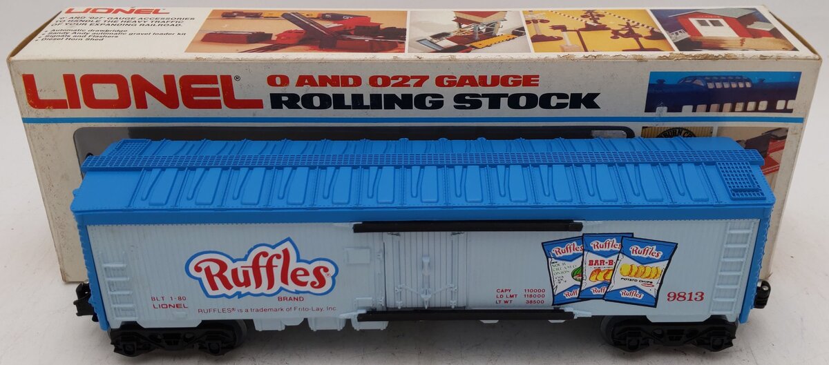 Lionel 6-9813 O Gauge Ruffles Potato Chips Billboard Reefer Car #9813 EX/Box