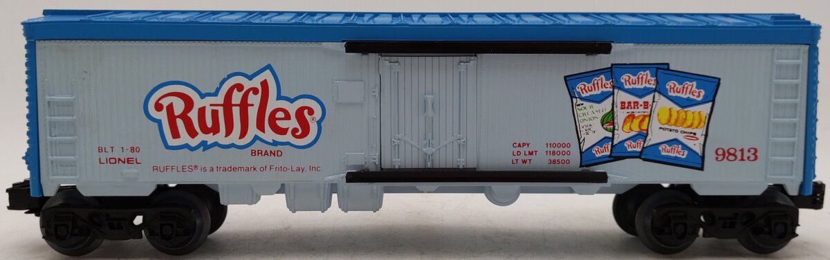 Lionel 6-9813 O Gauge Ruffles Potato Chips Billboard Reefer Car #9813 EX/Box