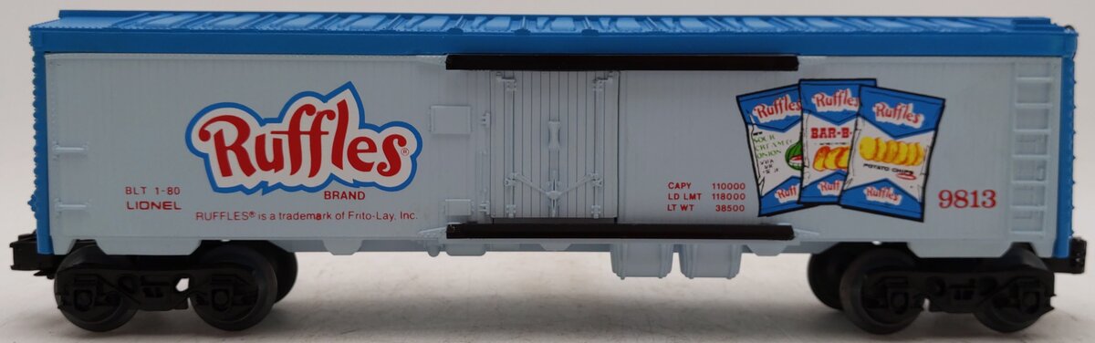 Lionel 6-9813 O Gauge Ruffles Potato Chips Billboard Reefer Car #9813 EX/Box