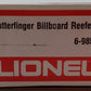 Lionel 6-9858 O Gauge Butterfinger Billboard Reefer Car EX/Box