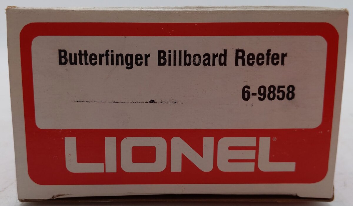 Lionel 6-9858 O Gauge Butterfinger Billboard Reefer Car EX/Box