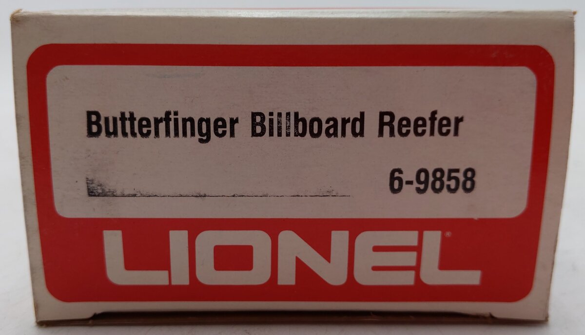 Lionel 6-9858 O Gauge Butterfinger Billboard Reefer Car EX/Box
