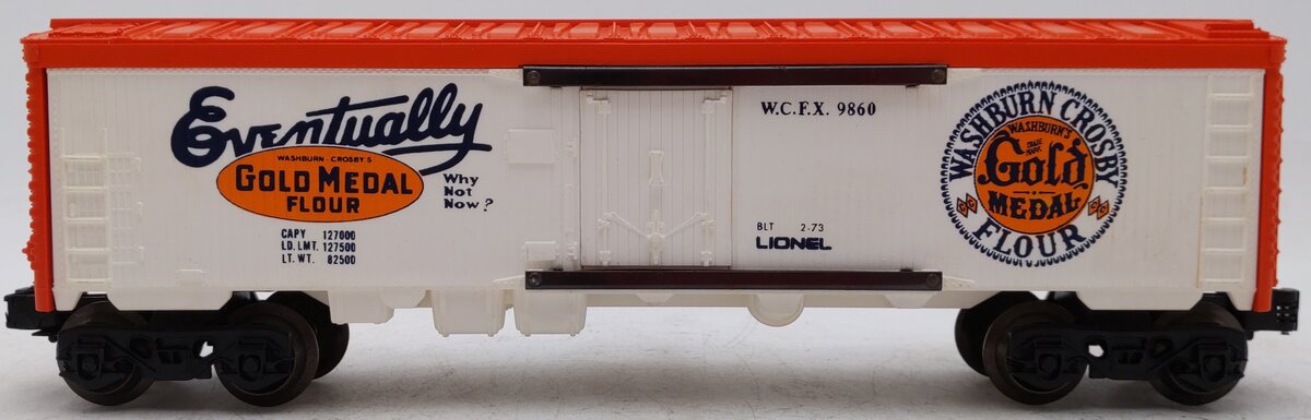 Lionel 6-9860 O Gauge Gold Medal Flour Billboard Reefer Car EX/Box