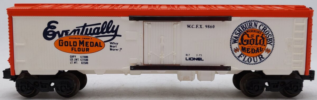 Lionel 6-9860 O Gauge Gold Medal Flour Billboard Reefer Car EX/Box