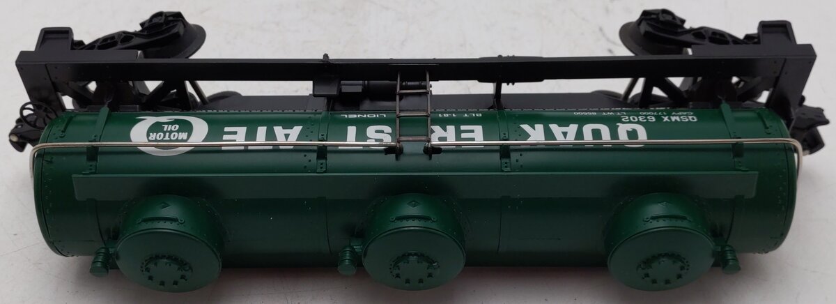 Lionel 6-6302 O Gauge Quaker State Triple Dome Tank Car EX/Box