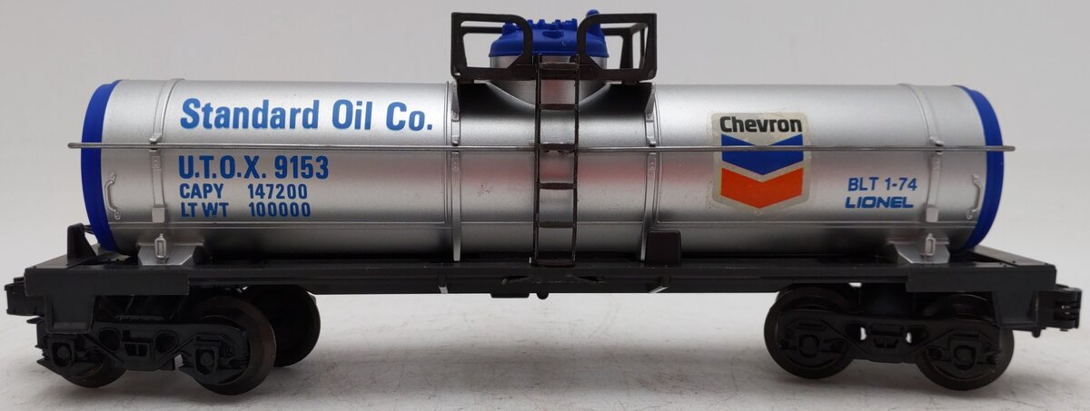 Lionel 6-9153 O Gauge Chevron Single Dome Tank Car EX/Box