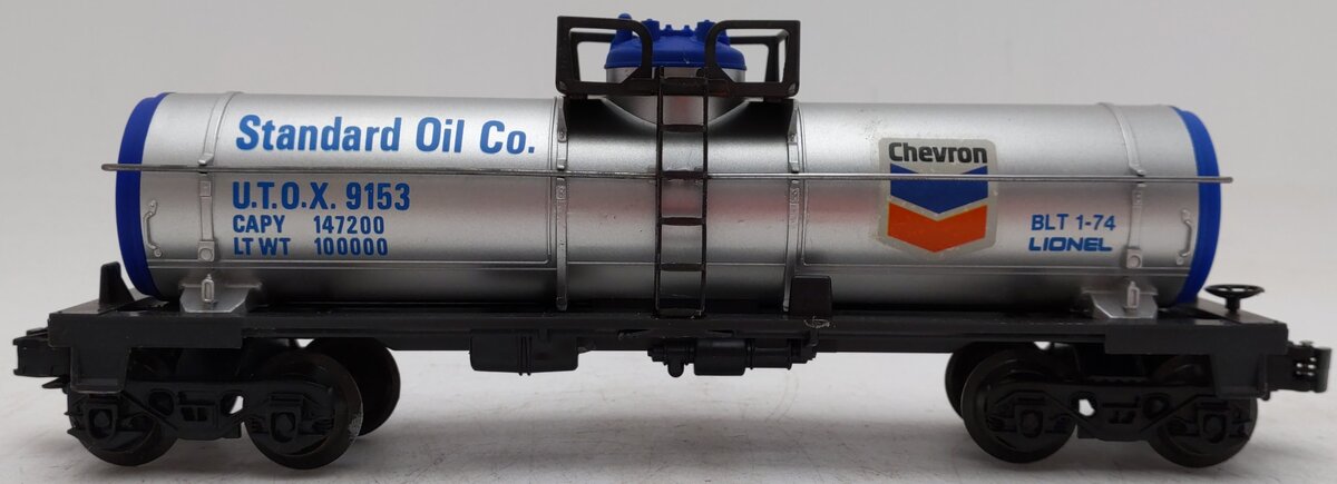 Lionel 6-9153 O Gauge Chevron Single Dome Tank Car EX/Box