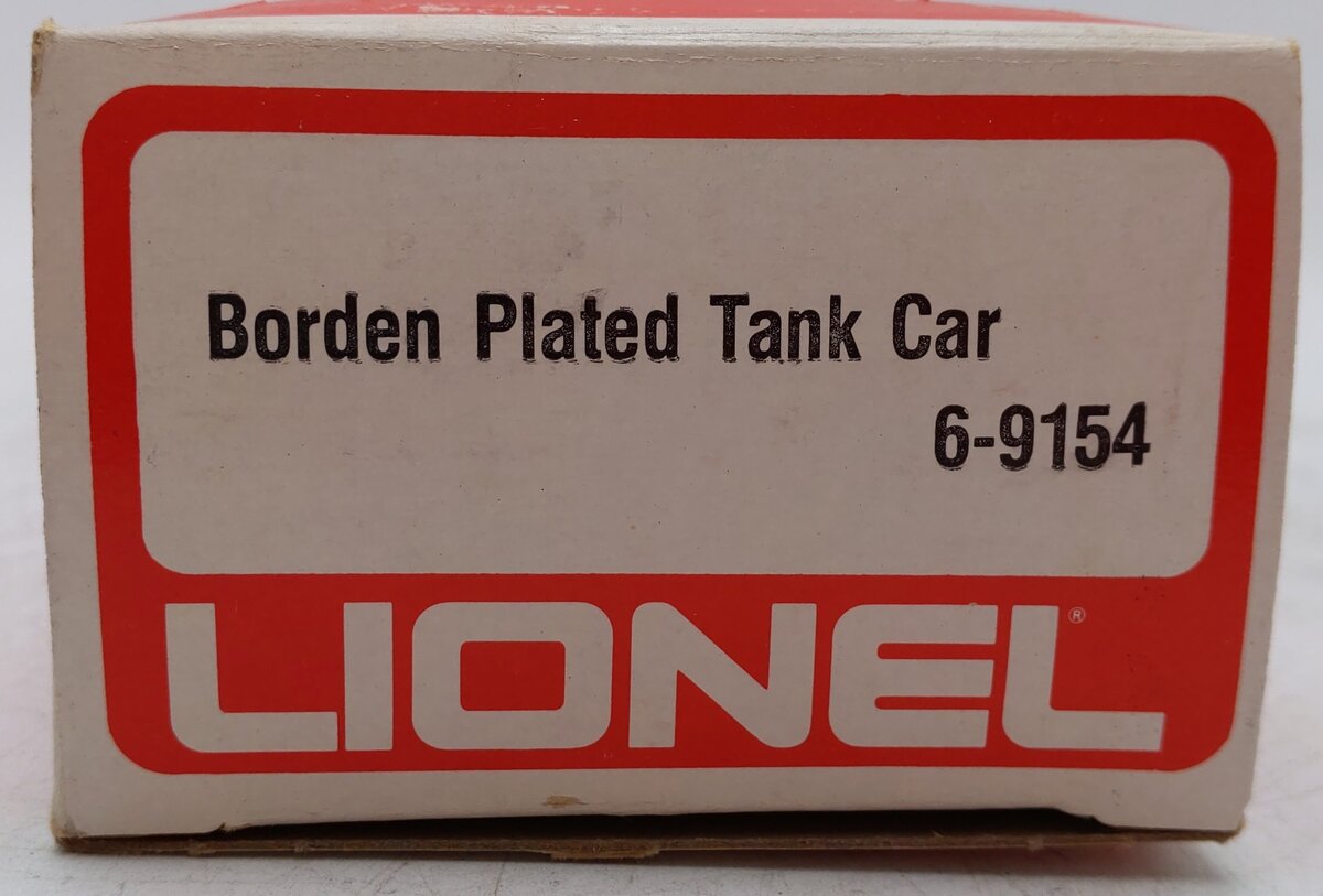 Lionel 6-9154 O Gauge Borden Plated Tank Car EX/Box