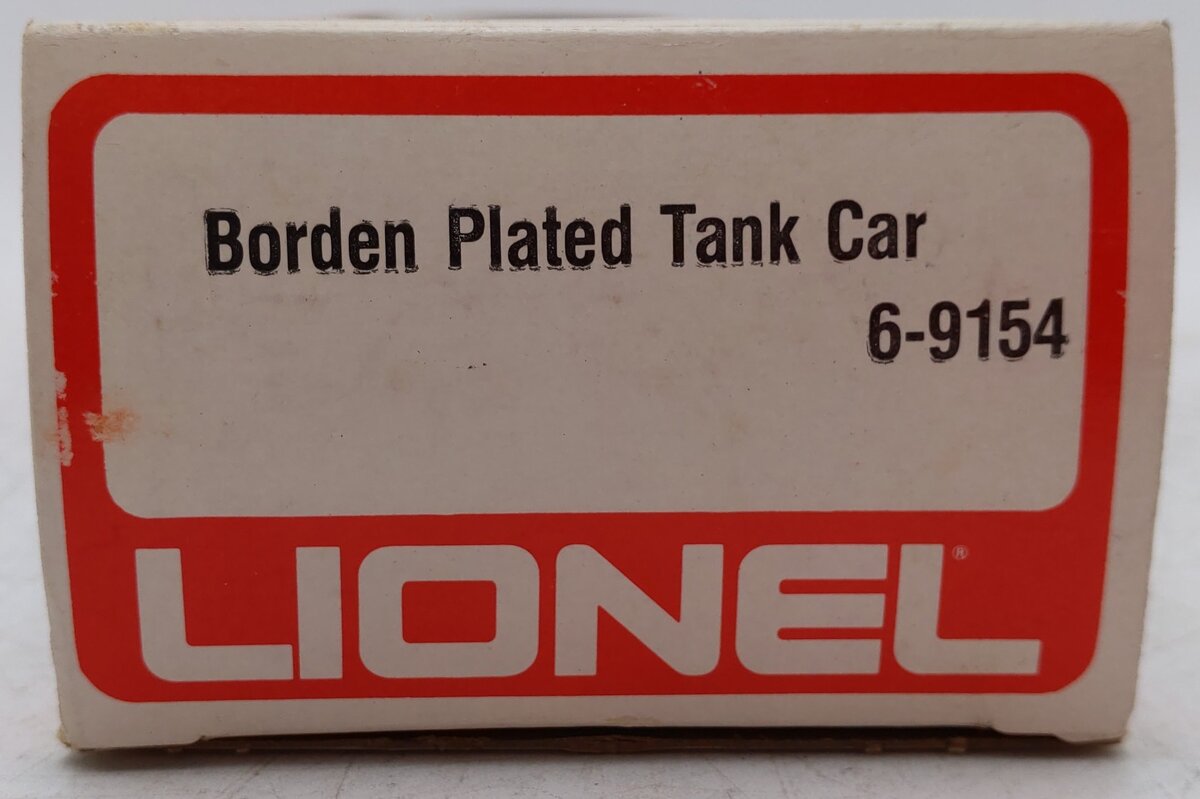 Lionel 6-9154 O Gauge Borden Plated Tank Car EX/Box