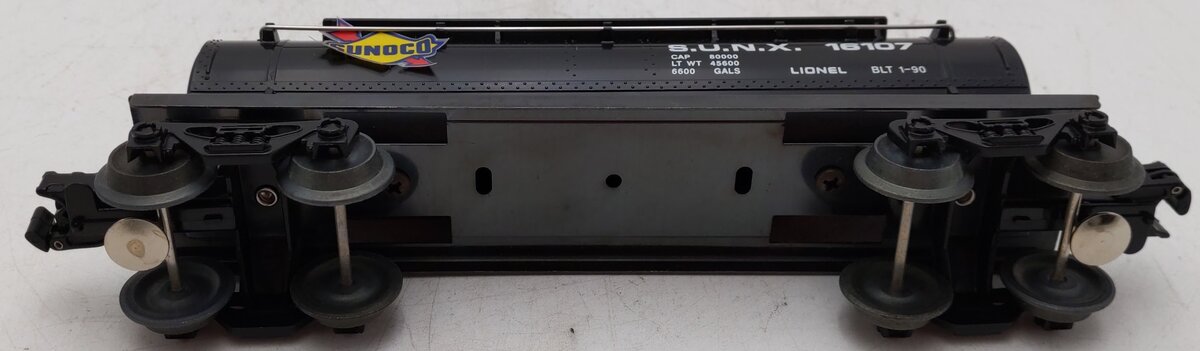 Lionel 6-16107 O Gauge Sunoco Black Double Dome Tank Car #16107 EX/Box
