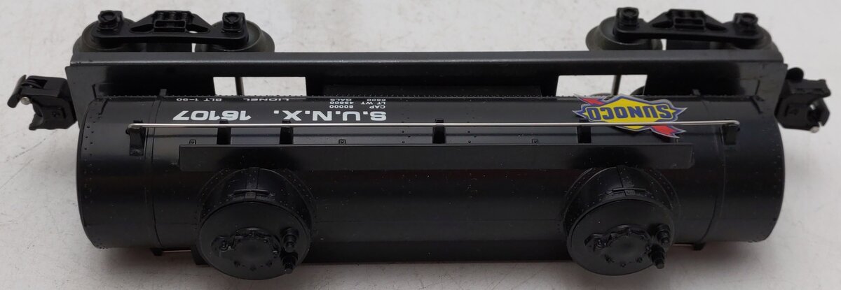Lionel 6-16107 O Gauge Sunoco Black Double Dome Tank Car #16107 EX/Box
