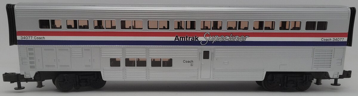 MTH 30-6500 O Amtrak SuperLiner Coach Passenger Car #34077 EX