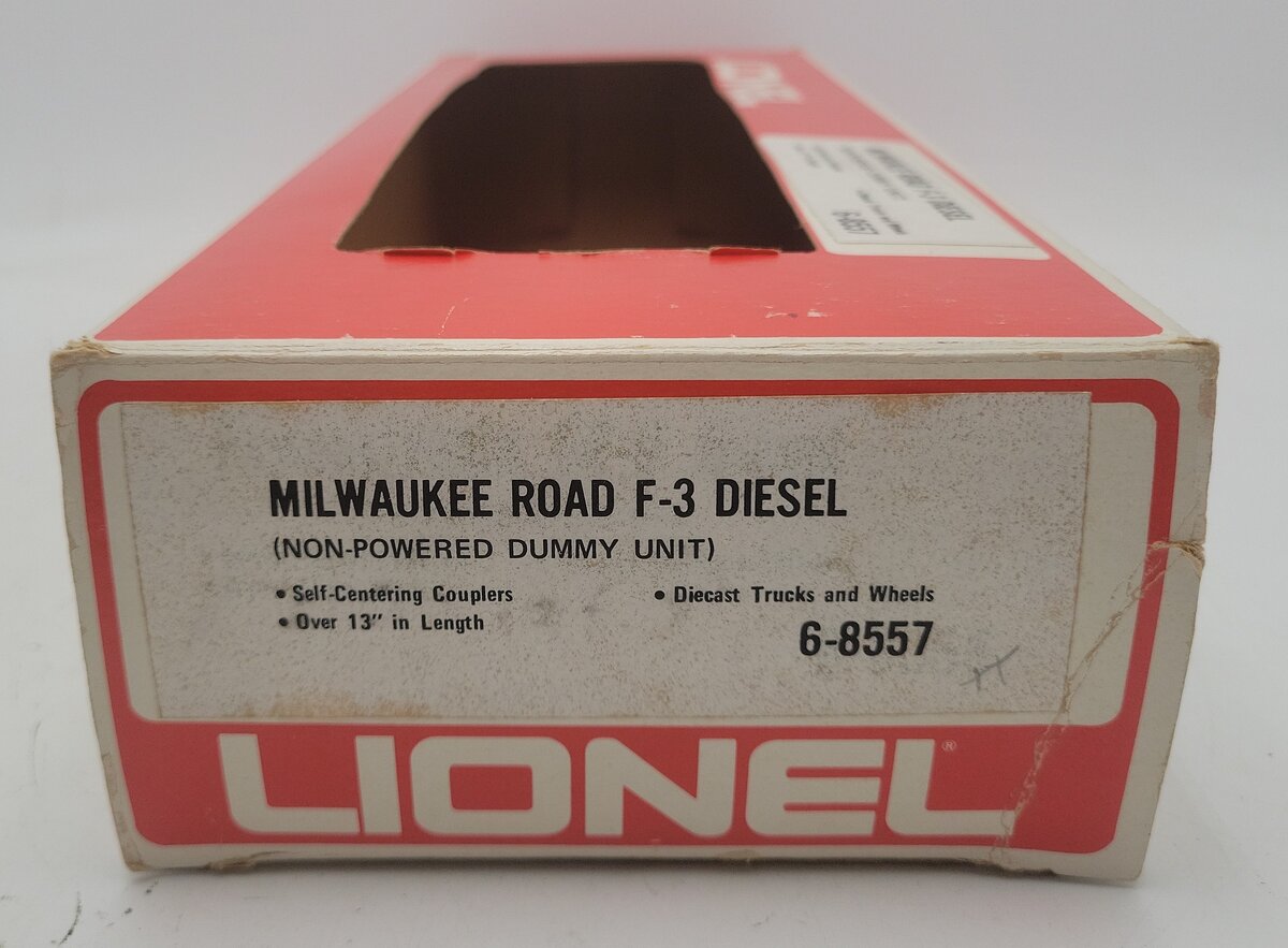 Lionel 6-8557 O Milwaukee Road F3 A Non-Powered Diesel Locomotive #8557 EX/Box