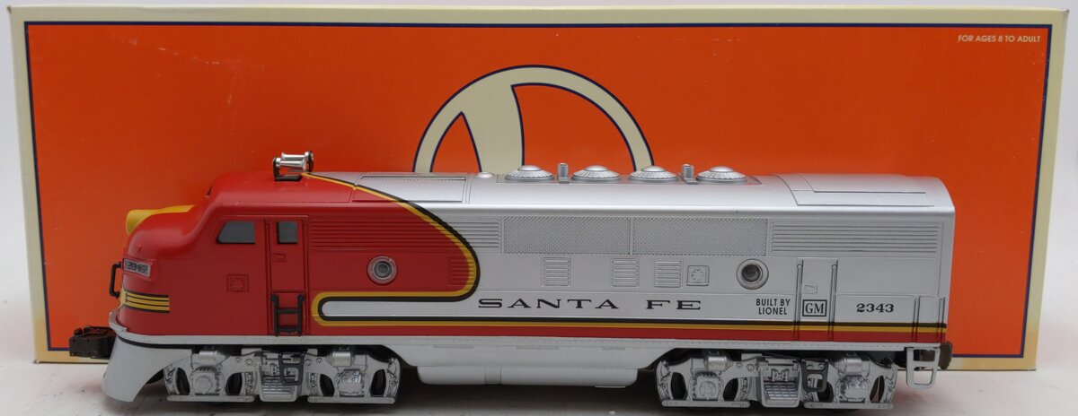 Lionel 6-18128 O Gauge Santa Fe F-3 A Powered Diesel Locomotive #2343 EX/Box