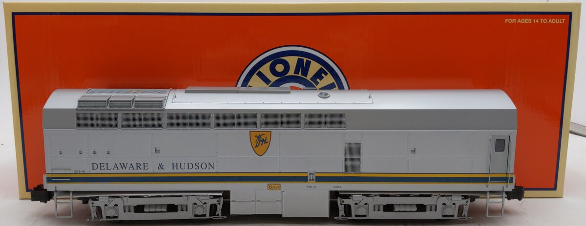Lionel 6-38562 O D&H RF-16 Sharknose Non-powered Diesel B-Unit #1216-B EX/Box