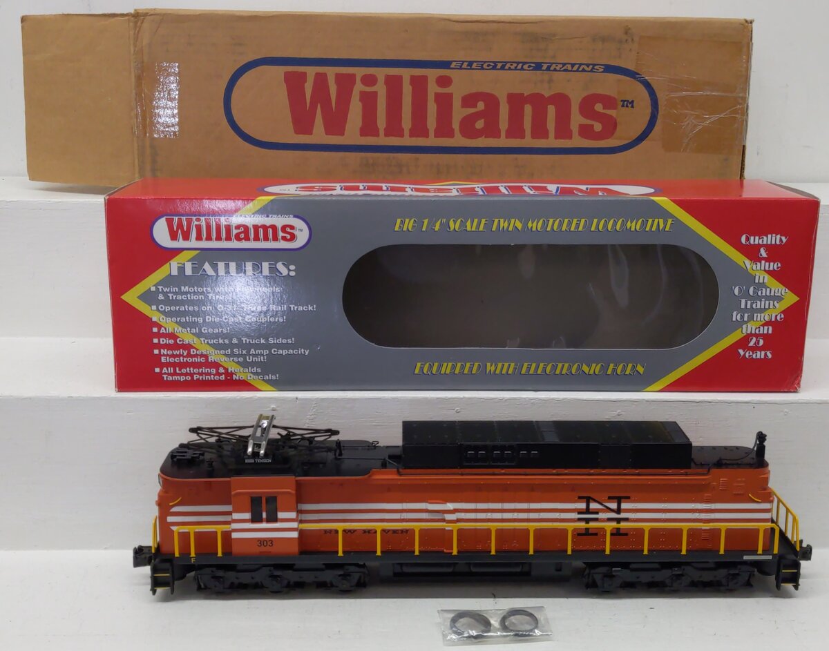 Williams EF404 O New Haven EF-4 Pwd. A-Unit Electric Locomotive #303 w Horn EX/Box