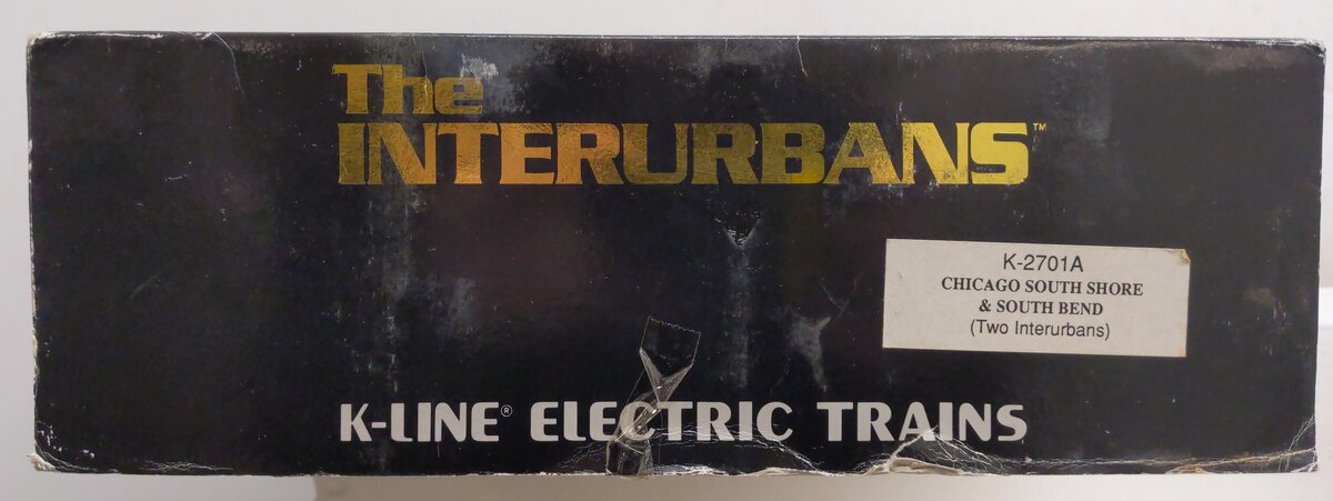 K-Line K2701A O Gauge CSS&SB Interurban Rail Car Set EX/Box