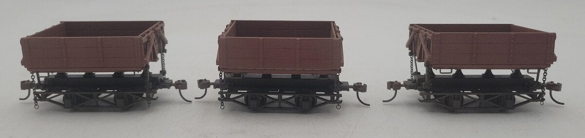 Bachmann 29801 On30 Diecast Logging and Mining Wood Side Dump Cars (Set of 3) EX/Box