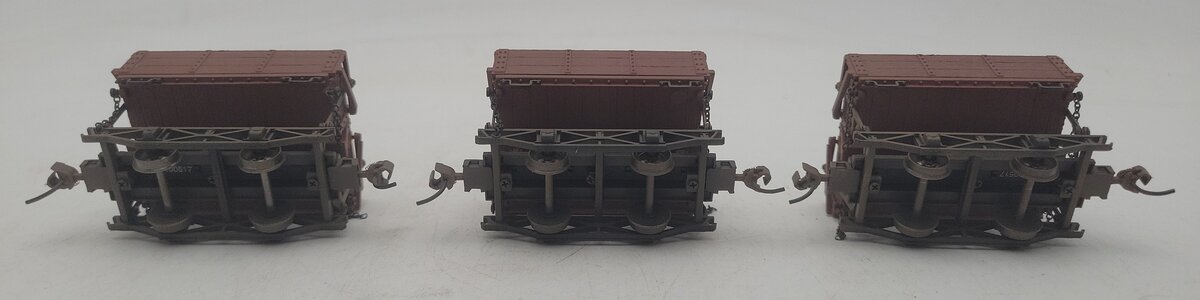 Bachmann 29801 On30 Diecast Logging and Mining Wood Side Dump Cars (Set of 3) EX/Box