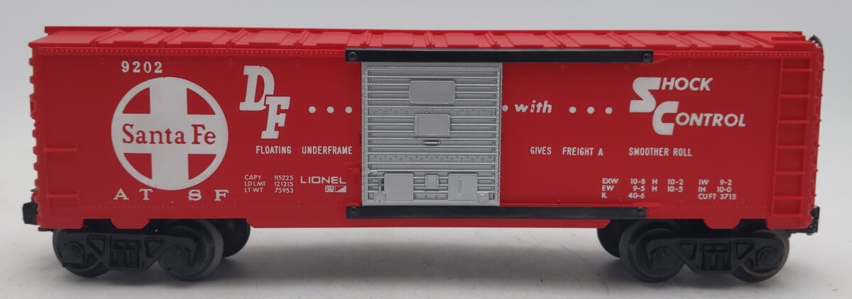 Lionel 6-9202 O Gauge Atchison Topeka Santa Fe Boxcar #9202 EX