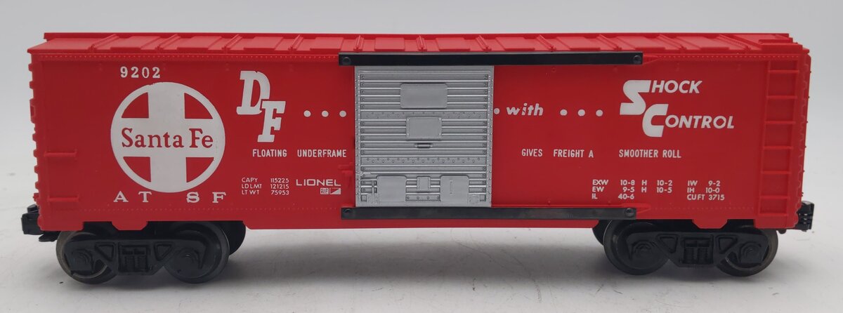 Lionel 6-9202 O Gauge Atchison Topeka Santa Fe Boxcar #9202 EX
