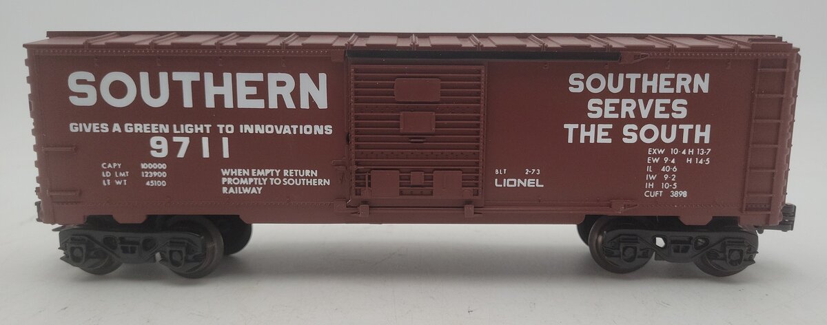 Lionel 6-9711 O Gauge Southern Boxcar #9711 EX/Box