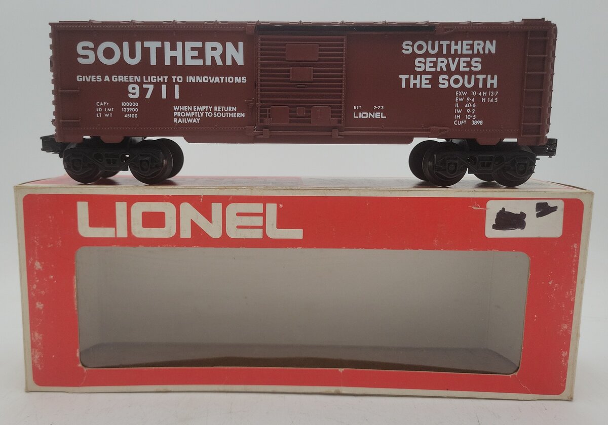 Lionel 6-9711 O Gauge Southern Boxcar #9711 EX/Box