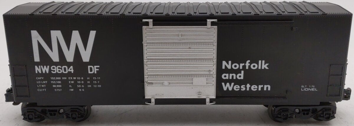 Lionel 6-9604 O Gauge Norfolk & Western Hi-Cube Boxcar EX