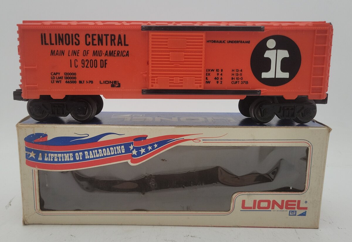 Lionel 6-9200 O Gauge Illinois Central Boxcar #9200 EX/Box