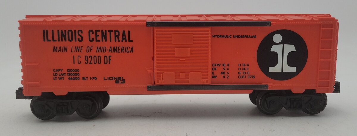 Lionel 6-9200 O Gauge Illinois Central Boxcar #9200 EX/Box