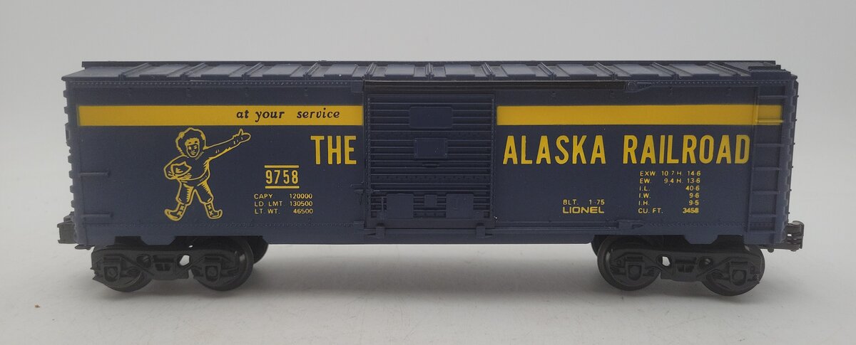 Lionel 6-9758 O Gauge Alaska Railroad Boxcar EX/Box