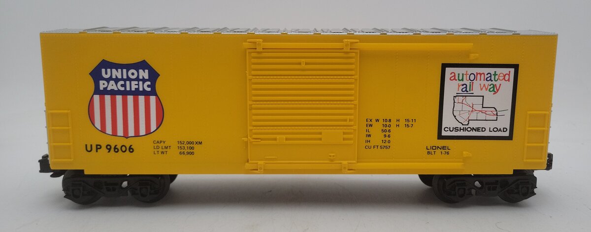 Lionel 6-9606 O Gauge Union Pacific Hi-Cube Boxcar LN/Box