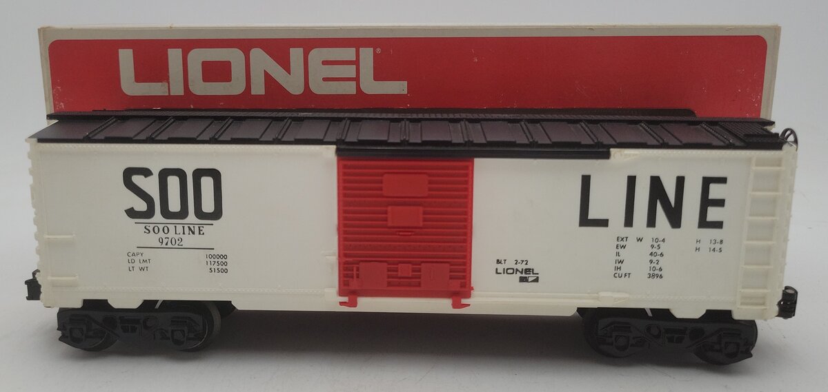Lionel 6-9702 O Gauge SOO Line Box Car VG/Box