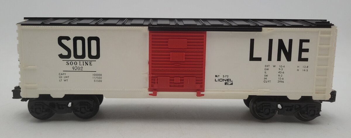Lionel 6-9702 O Gauge SOO Line Box Car VG/Box