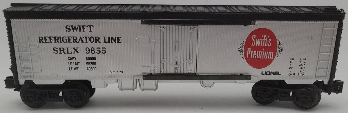 Lionel 6-9855 O Gauge Swift Billboard Reefer Car VG/Box
