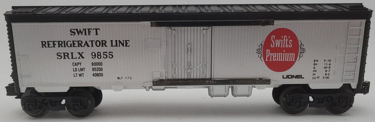 Lionel 6-9855 O Gauge Swift Billboard Reefer Car VG/Box