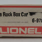 Lionel 6-9782 O Gauge The Rock Boxcar EX/Box