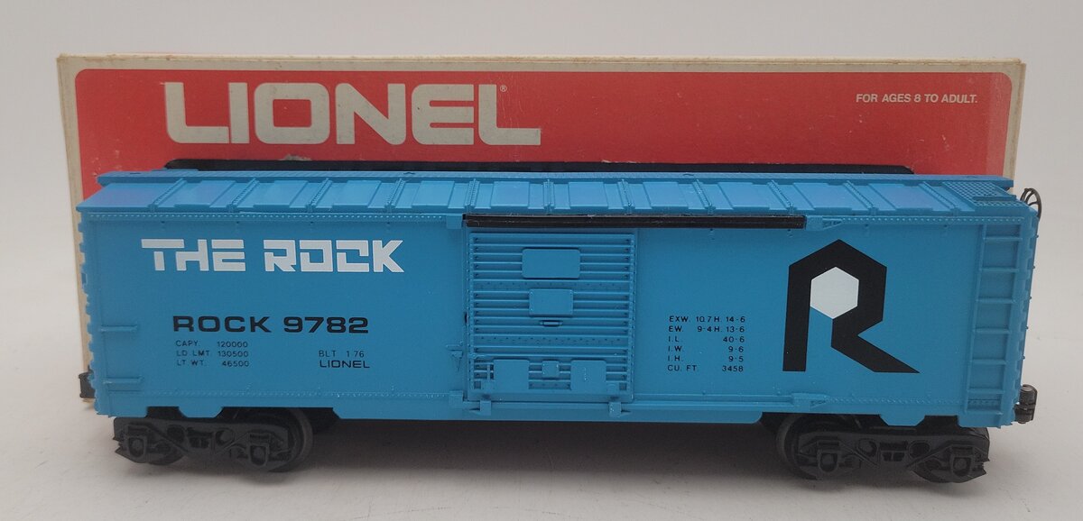Lionel 6-9782 O Gauge The Rock Boxcar EX/Box