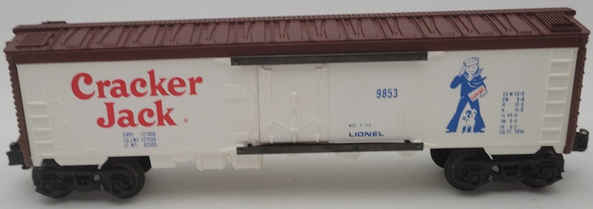 Lionel 6-9853 O Gauge Cracker Jack Billboard Reefer Car EX/Box