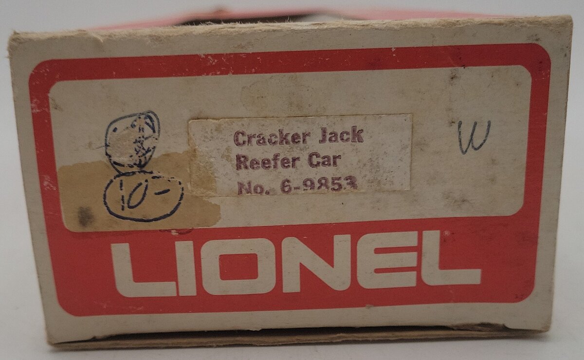 Lionel 6-9853 O Gauge Cracker Jack Billboard Reefer Car EX/Box