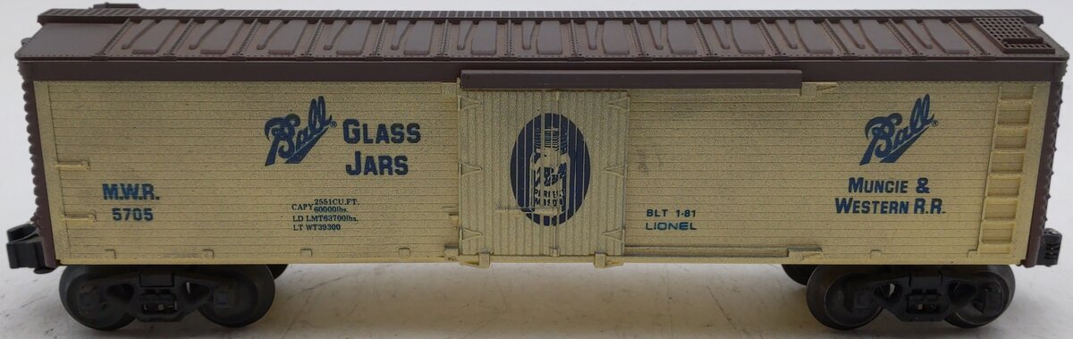 Lionel 6-5705 O Gauge Ball Glass Jars Woodside Reefer EX
