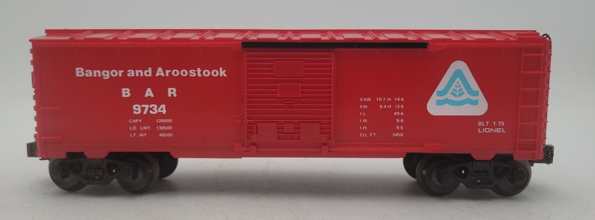 Lionel 6-9734 O Gauge Bangor & Aroostook Boxcar EX